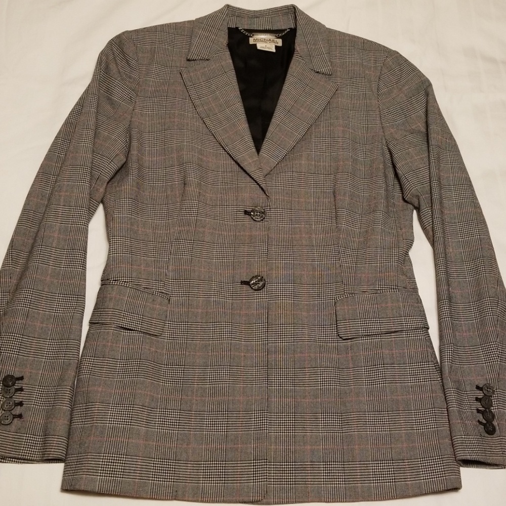 Michael Kors Plaid Blazer sz 6